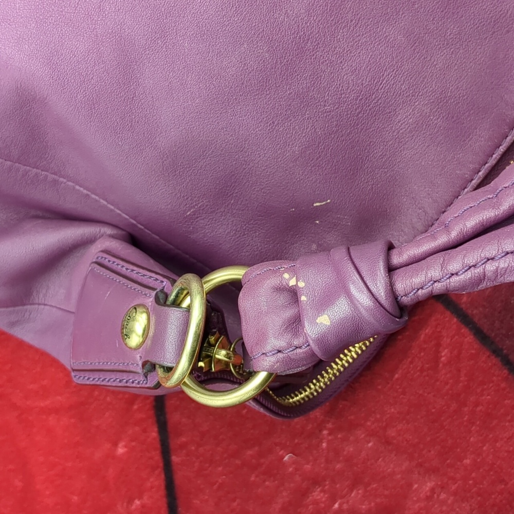 Coach 14769 Kristen Plum Hobo - Picture 10 of 16